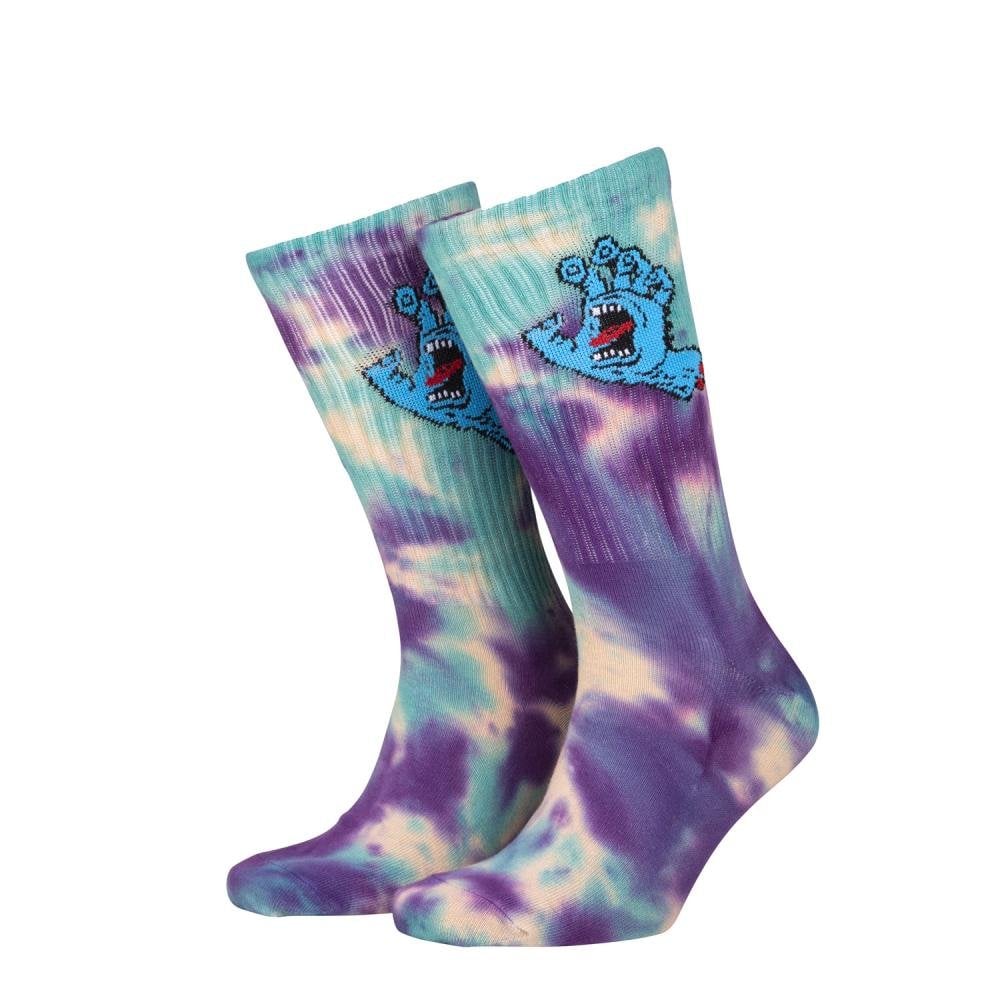 Santa Cruz Screaming Hand Tie Dye Socks