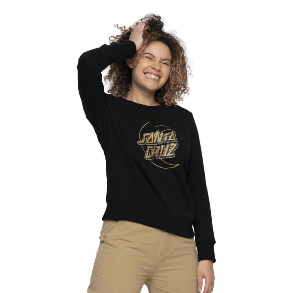 Santa Cruz Womens Holo Moon Dot Front Crew