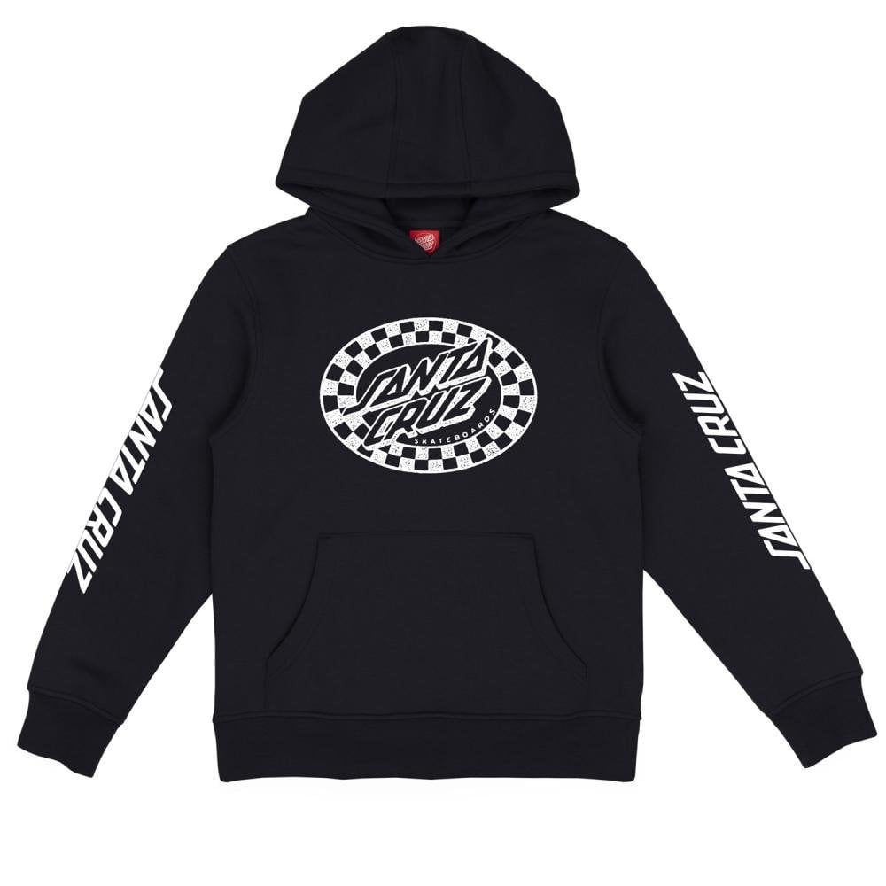 Santa Cruz Youth Check Oval Mono Front Hoodie