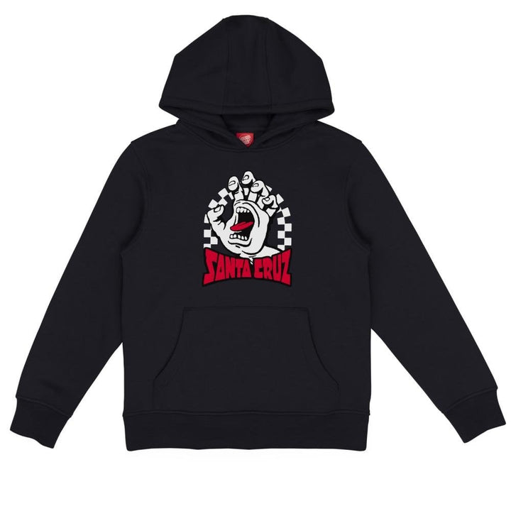 Santa Cruz Youth Check Gateway Hand Front Hoodie