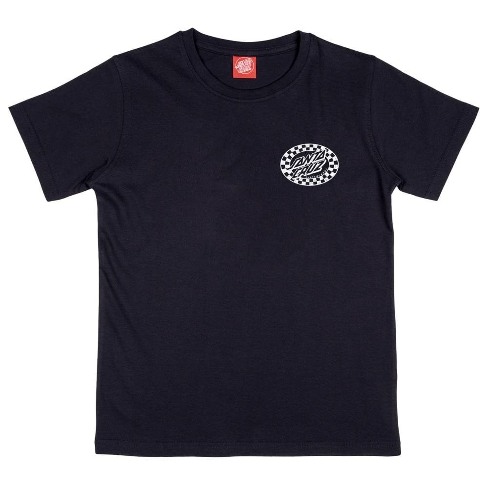 Santa Cruz Youth Check Oval Mono T-Shirt