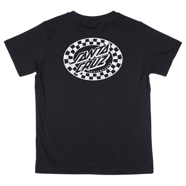 Santa Cruz Youth Check Oval Mono T-Shirt
