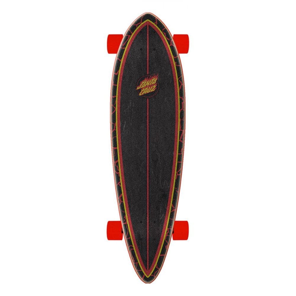 Santa Cruz Flame Dot Pintail Longboard 9.2" x 33"