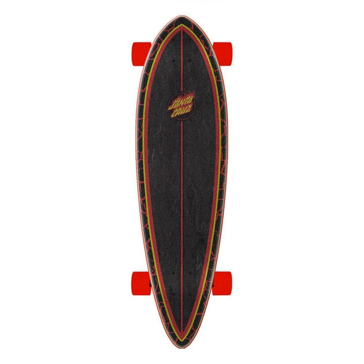 Santa Cruz Flame Dot Pintail Longboard 9.2" x 33"