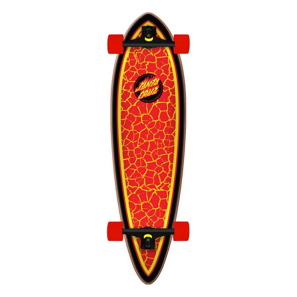 Santa Cruz Flame Dot Pintail Longboard 9.2" x 33"