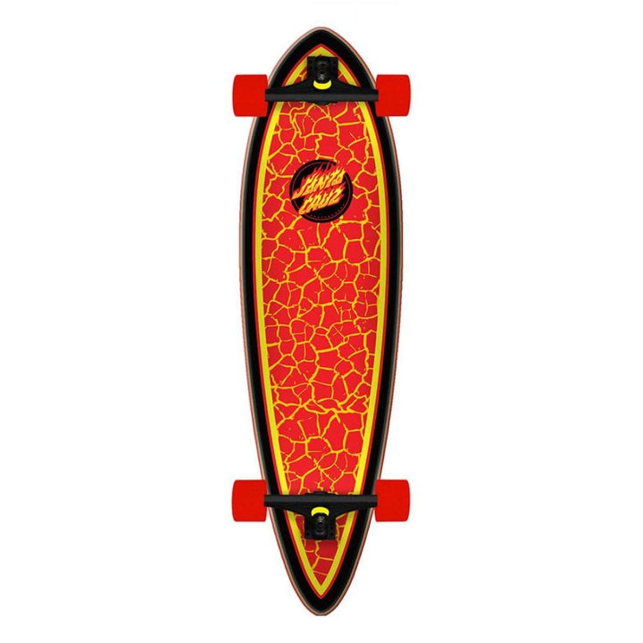 Santa Cruz Flame Dot Pintail Longboard 9.2" x 33"