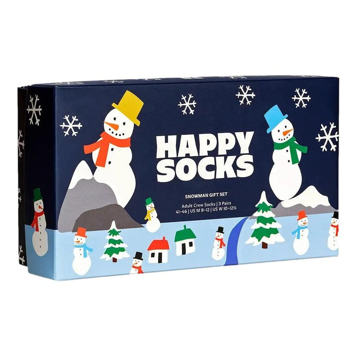 Happy Socks 3-Pack Snowman Socks Gift Set