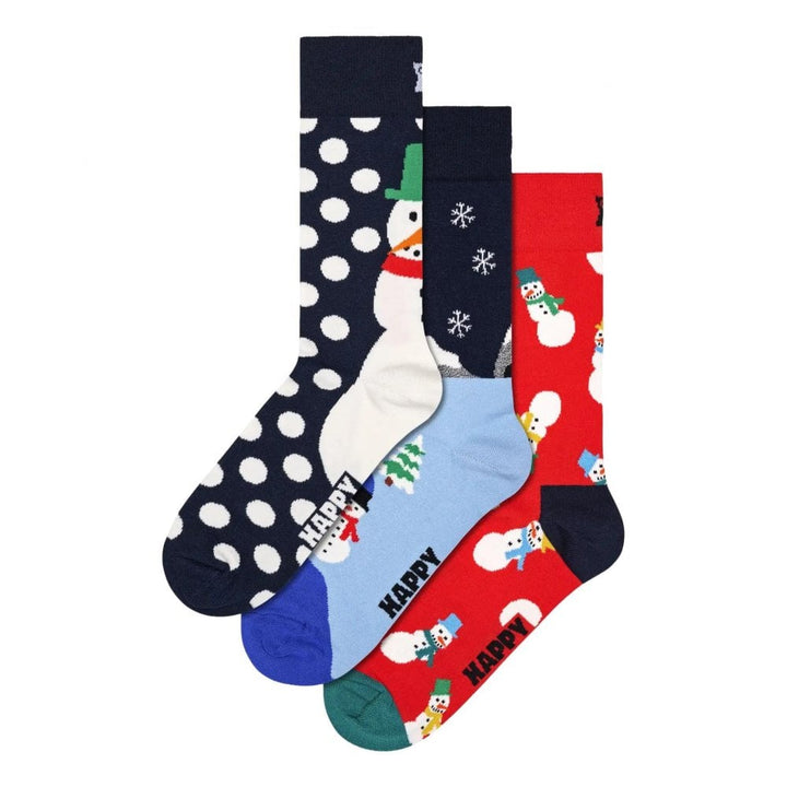 Happy Socks 3-Pack Snowman Socks Gift Set