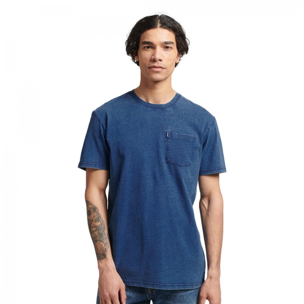 Superdry Organic Cotton Vintage Indigo T-Shirt
