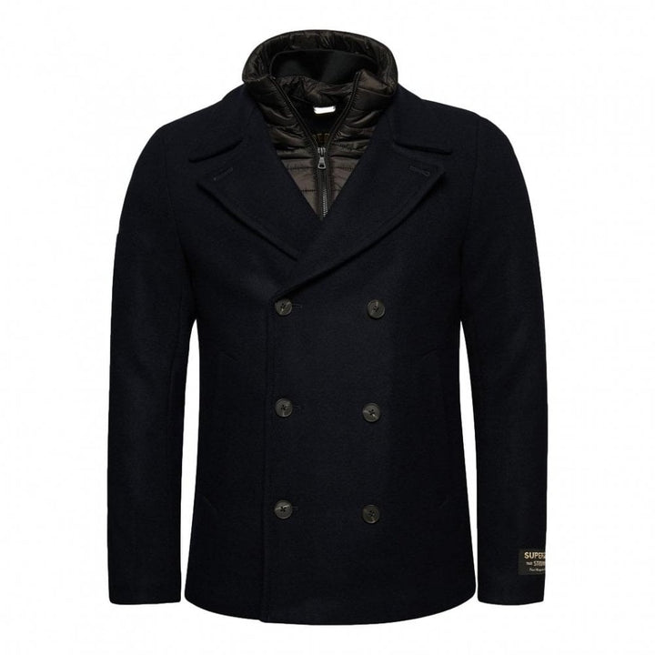 Superdry 2 In 1 Wool Pea Coat Jacket