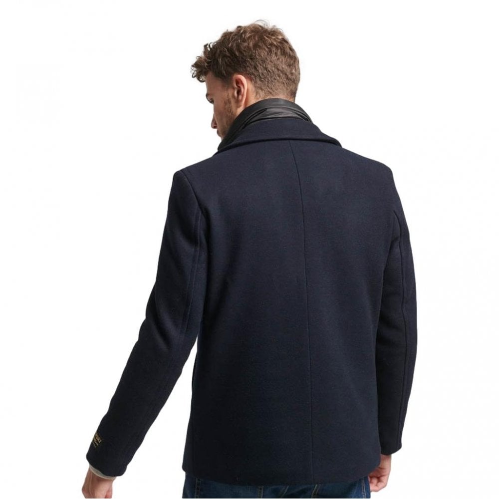 Superdry 2 In 1 Wool Pea Coat Jacket