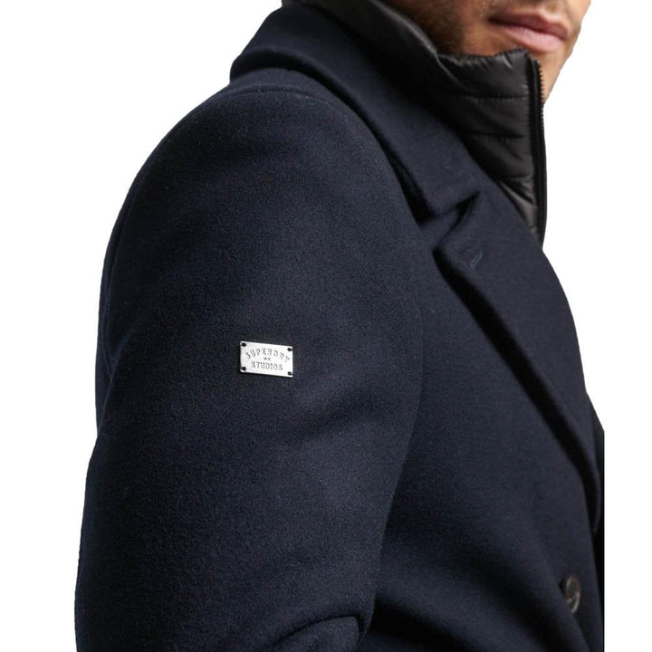 Superdry 2 In 1 Wool Pea Coat Jacket