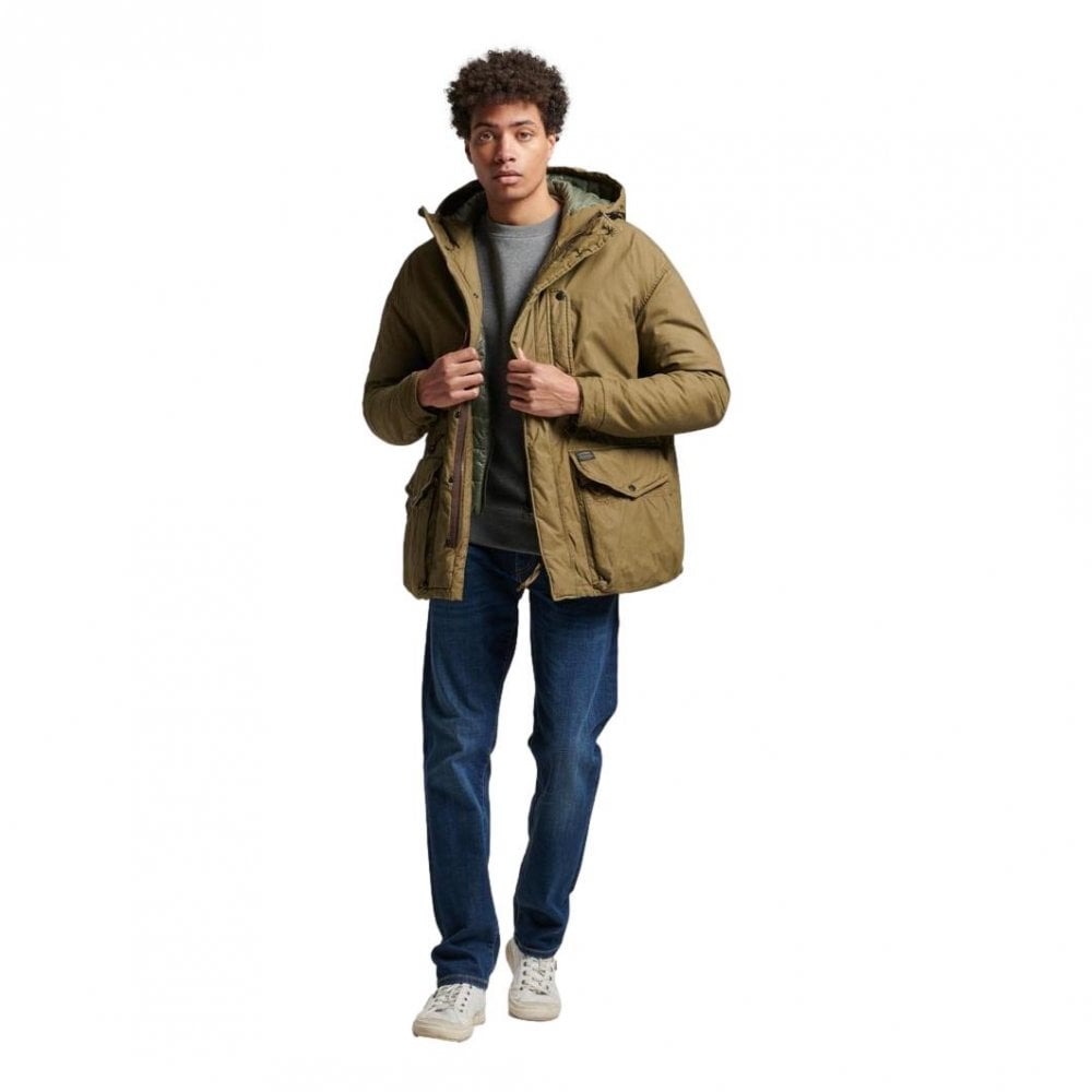 Superdry Hooded Cotton Lined Deck Jacket