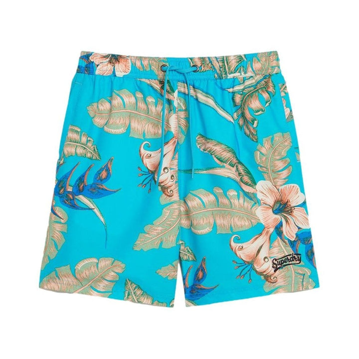 Superdry Recycled Hawaiian Print 17" Swim Shorts