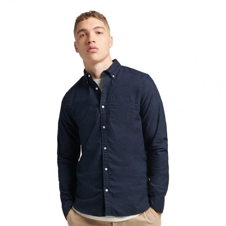 Superdry Organic Cotton Long Sleeve Oxford Shirt