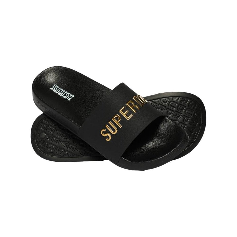 Superdry Vegan Logo Pool Slides