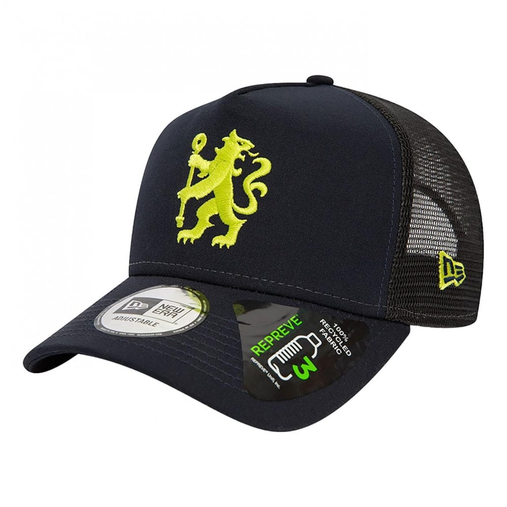 New Era Chelsea Lion Crest Seasonal Pop Repreve E-Frame Trucker Cap