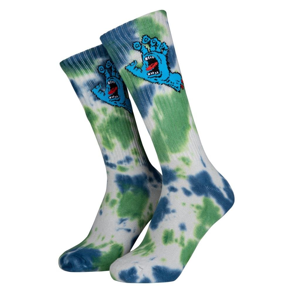 Santa Cruz Screaming Hand Tie Dye Socks