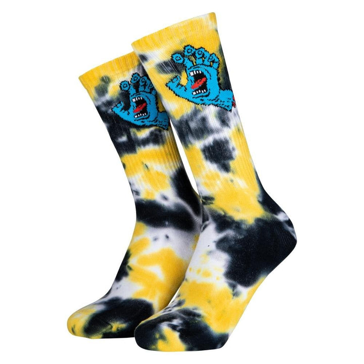 Santa Cruz Screaming Hand Tie Dye Socks