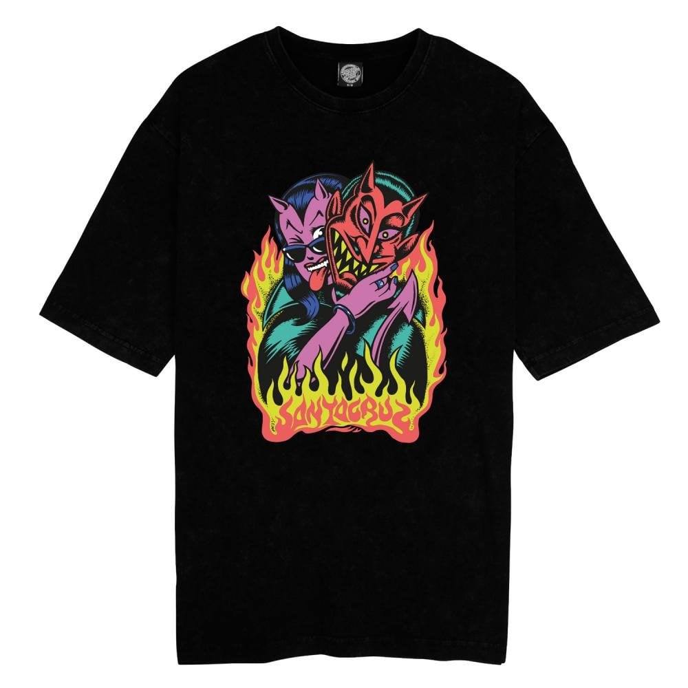 Santa Cruz Delfino Devil Front Oversized T-Shirt