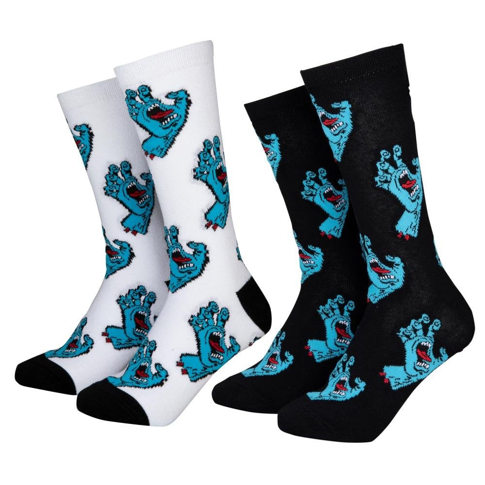 Santa Cruz Youth Multi Hand 2 Pack Socks