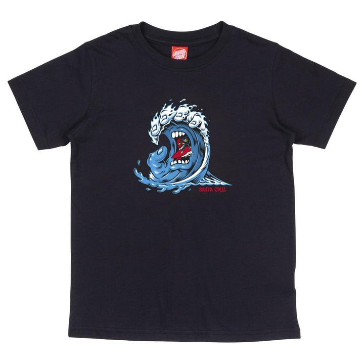 Santa Cruz Youth Screaming Wave Front T-Shirt