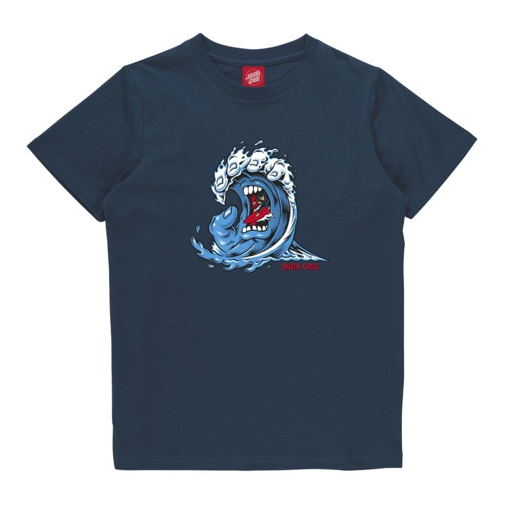 Santa Cruz Youth Screaming Wave Front T-Shirt