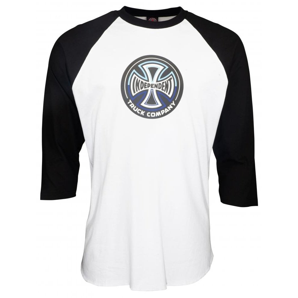 Independent Split Cross 3/4 Baseball Top