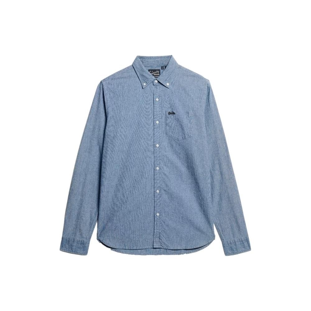 Superdry Cotton Long Sleeve Chambray Shirt