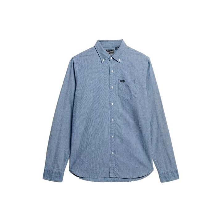 Superdry Cotton Long Sleeve Chambray Shirt