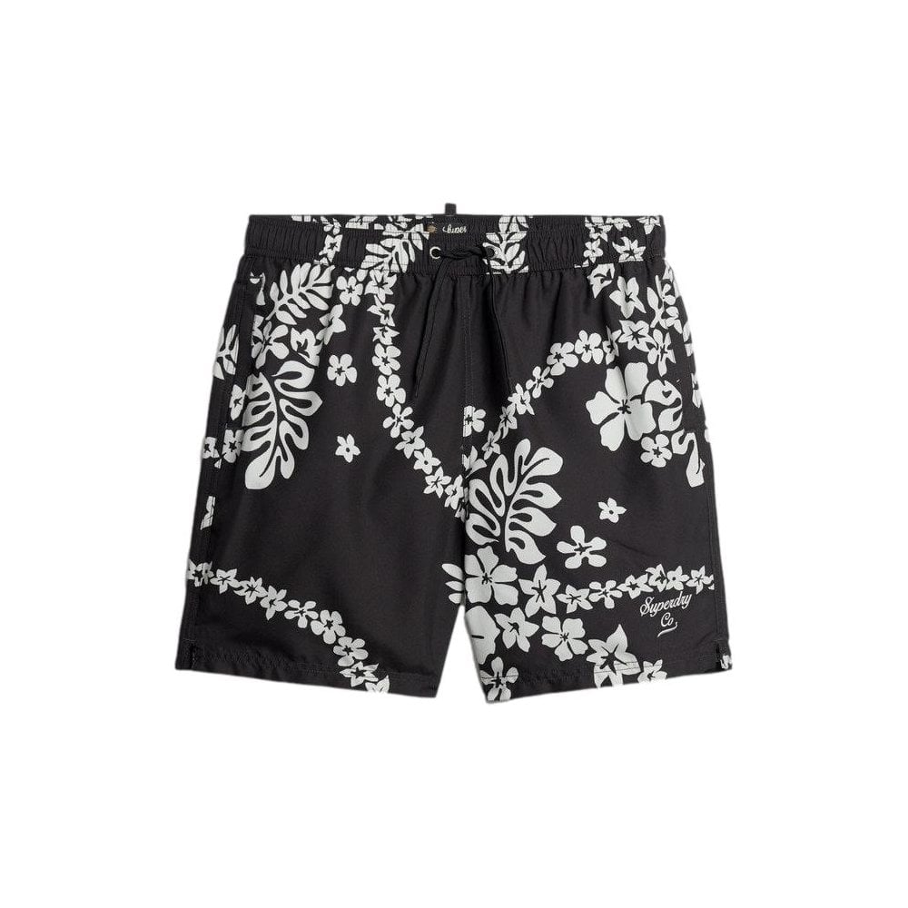 Superdry Recycled Hawaiian Print 17" Swim Shorts