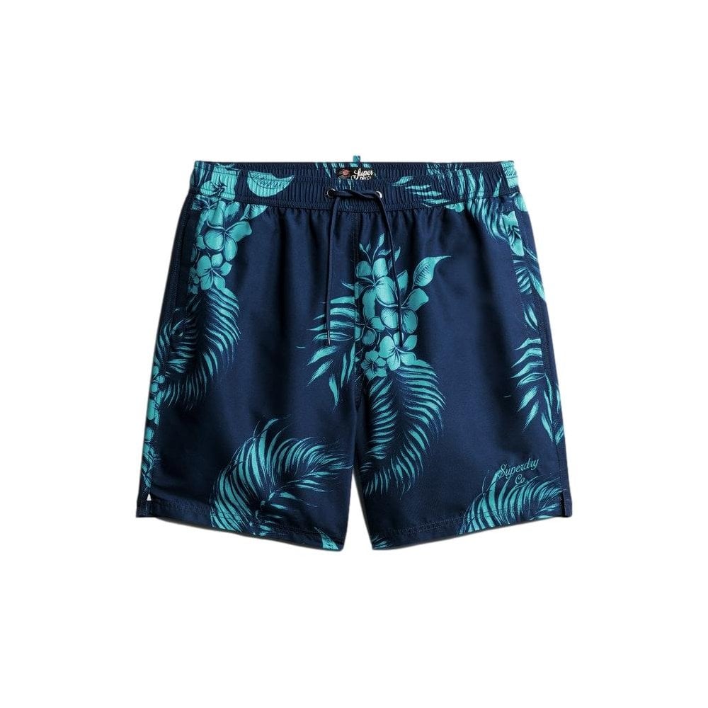 Superdry Recycled Hawaiian Print 17" Swim Shorts