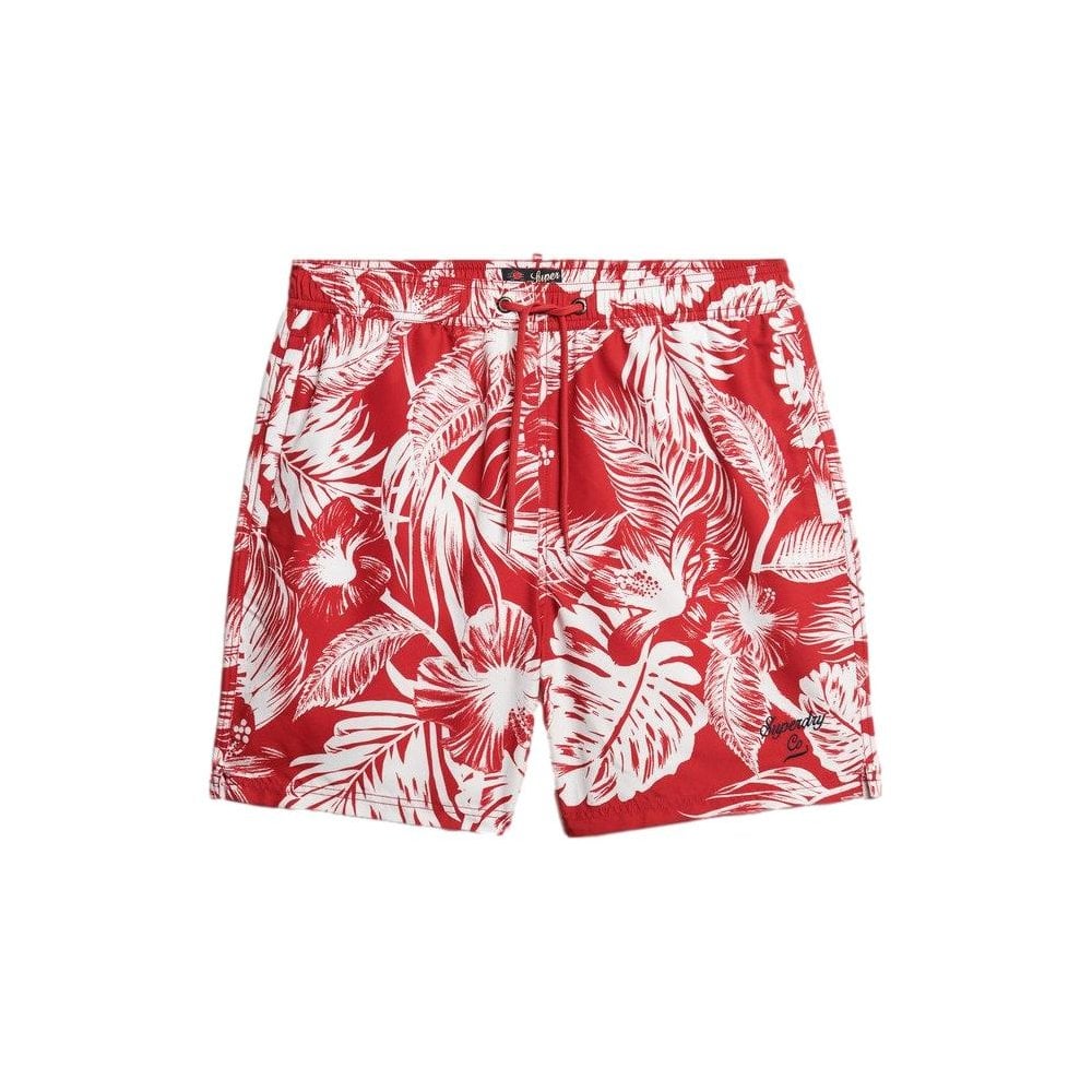 Superdry Recycled Hawaiian Print 17" Swim Shorts