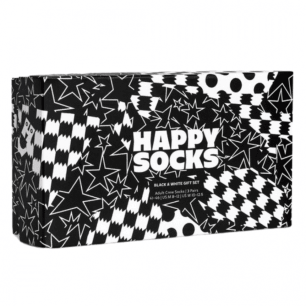 Happy Socks 3-Pack Black &amp; White Gift Set