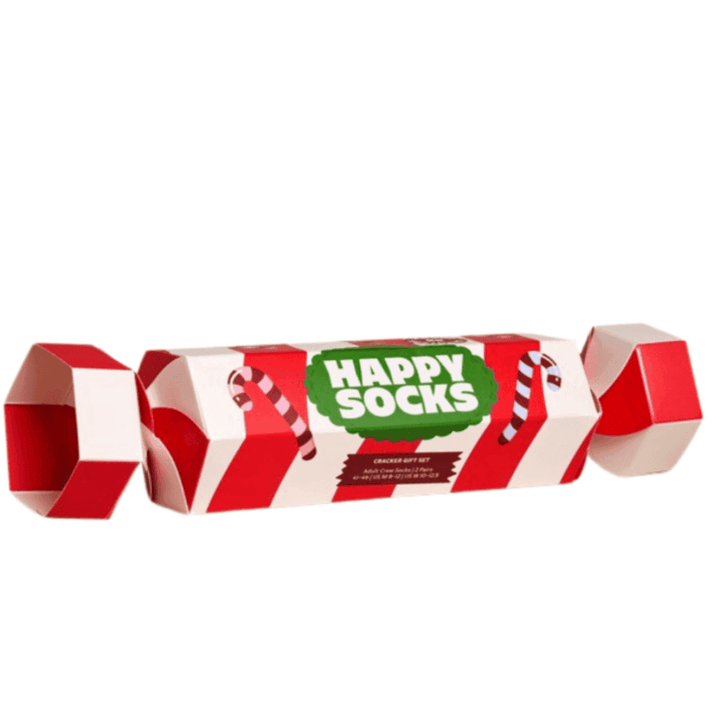 Happy Socks 2-Pack Holiday Striped Cracker Gift Set