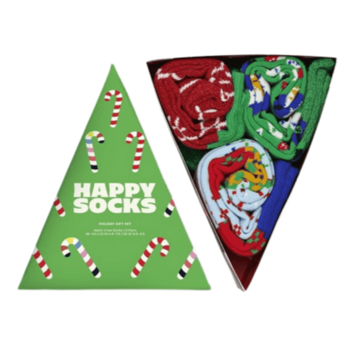 Happy Socks 3-Pack Holiday Tree Gift Box
