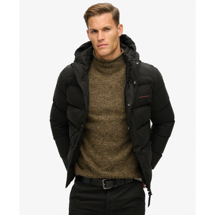 Superdry Hooded Microfibre Sports Puffer Jacket