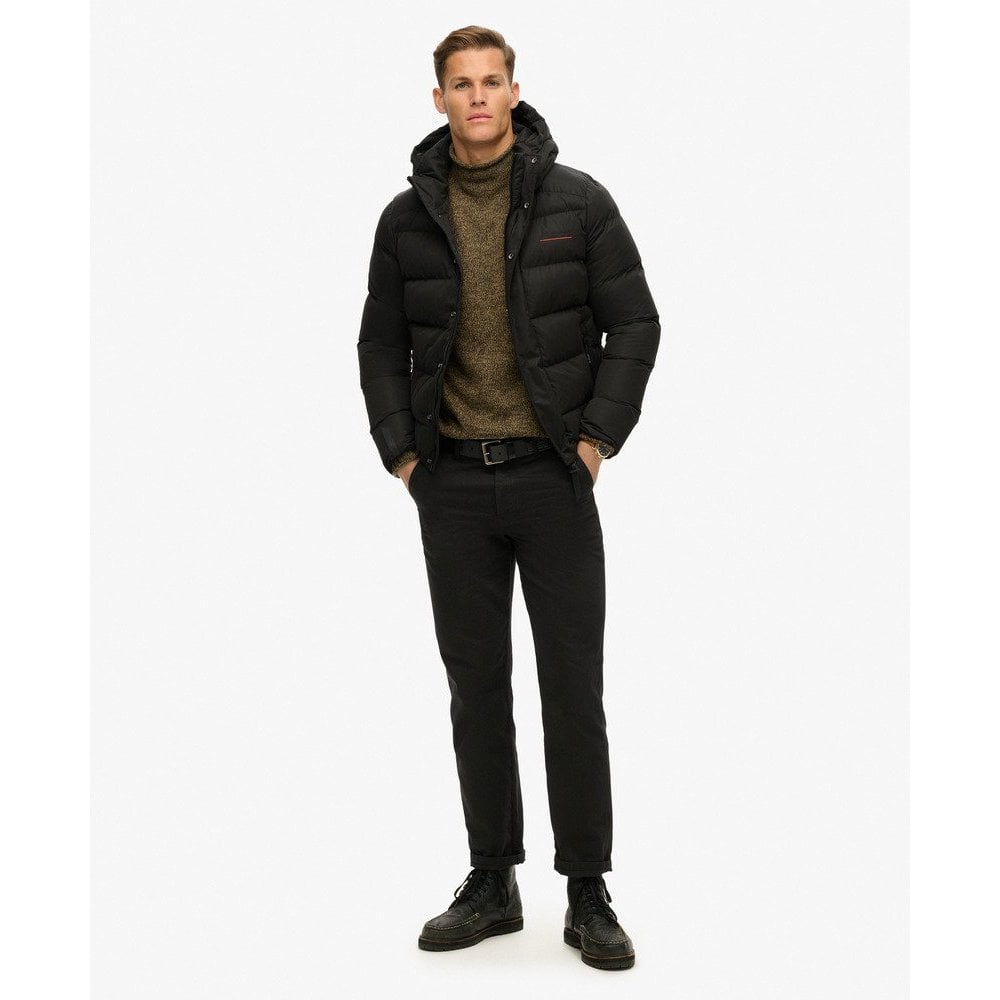 Superdry Hooded Microfibre Sports Puffer Jacket
