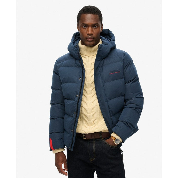 Superdry Hooded Microfibre Sports Puffer Jacket