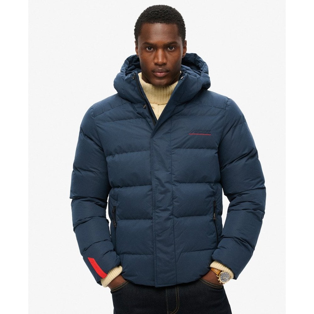 Superdry Hooded Microfibre Sports Puffer Jacket