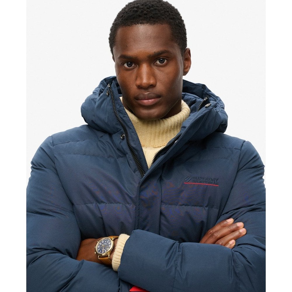 Superdry Hooded Microfibre Sports Puffer Jacket