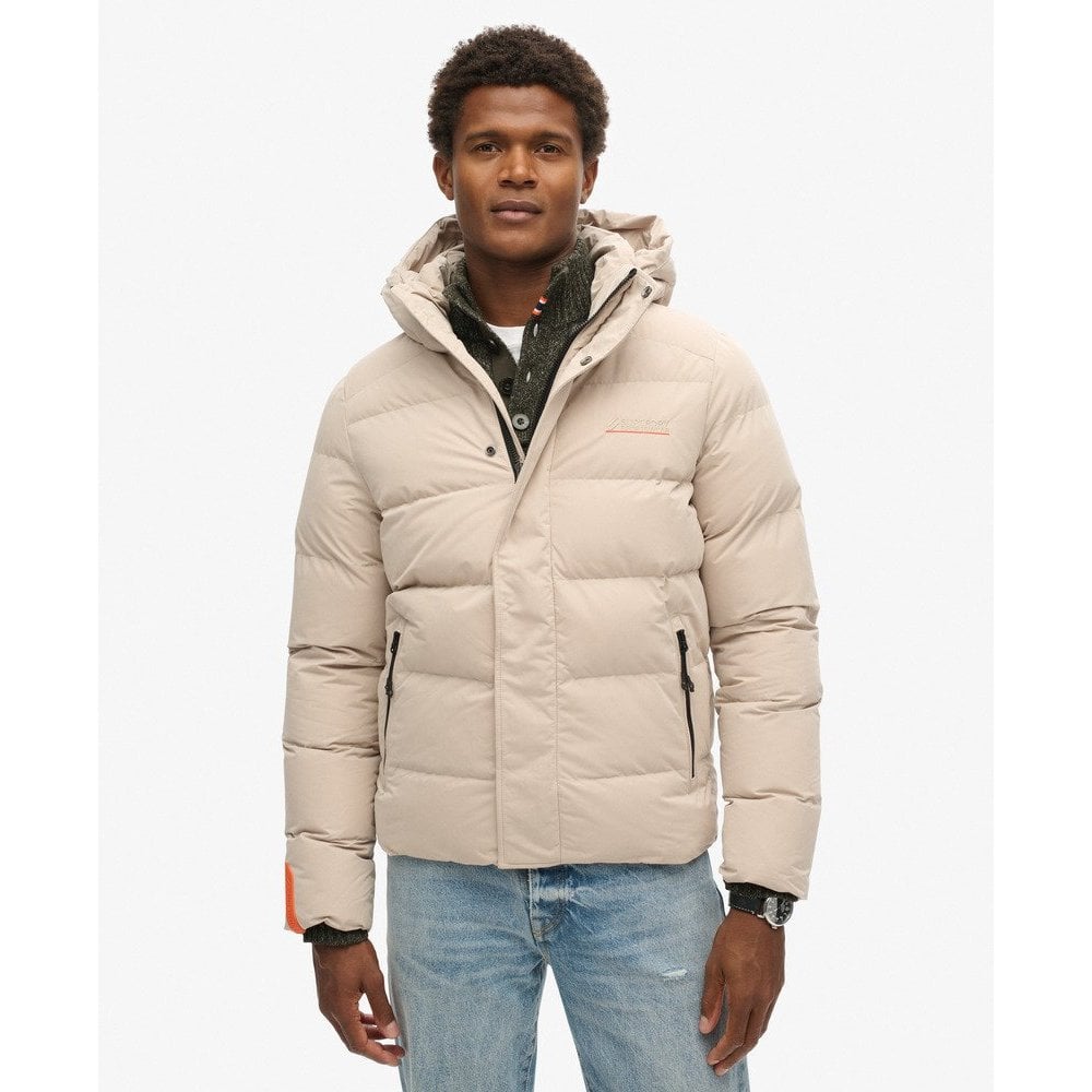Superdry Hooded Microfibre Sports Puffer Jacket
