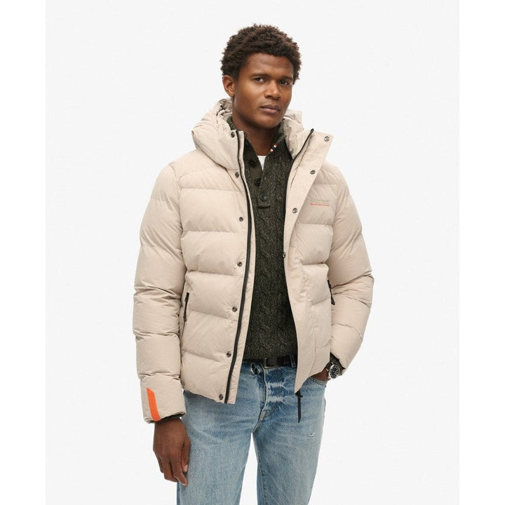 Superdry Hooded Microfibre Sports Puffer Jacket