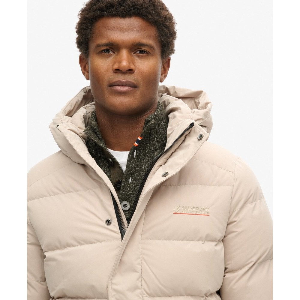 Superdry Hooded Microfibre Sports Puffer Jacket
