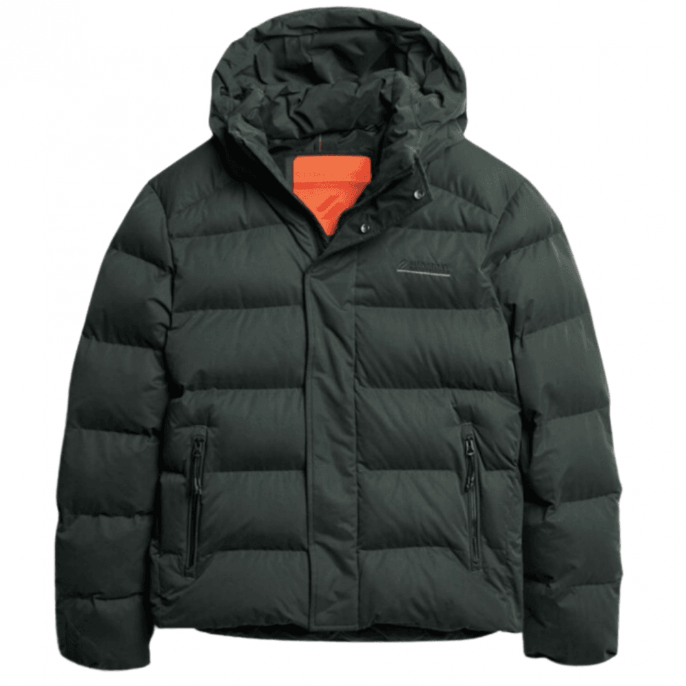 Superdry Hooded Microfibre Sports Puffer Jacket