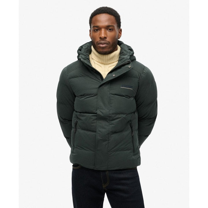 Superdry Hooded Microfibre Sports Puffer Jacket