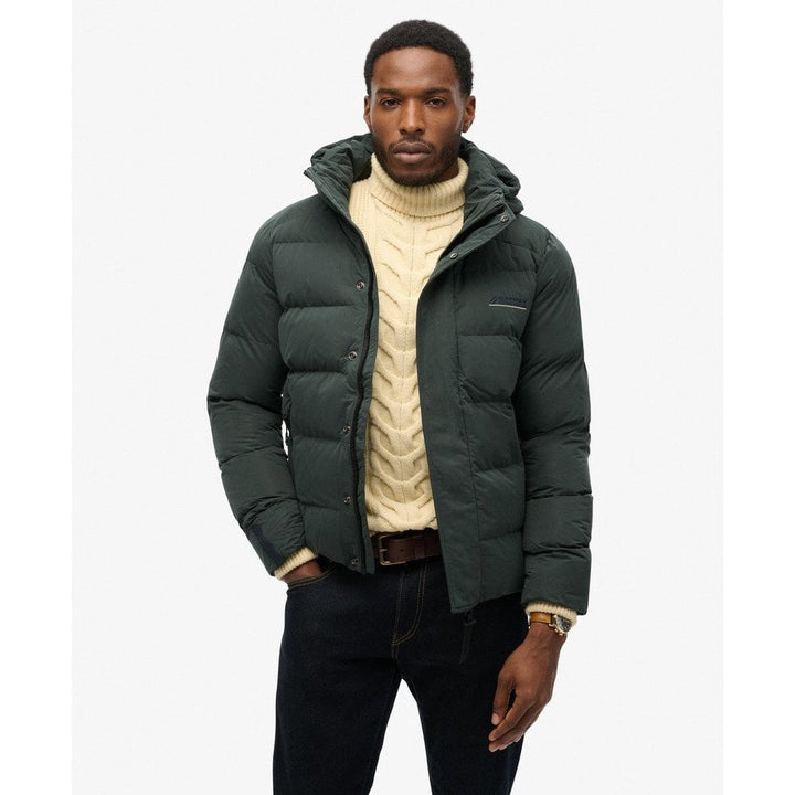 Superdry Hooded Microfibre Sports Puffer Jacket