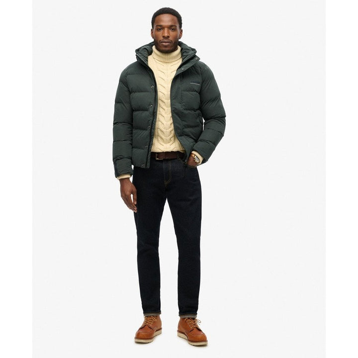 Superdry Hooded Microfibre Sports Puffer Jacket