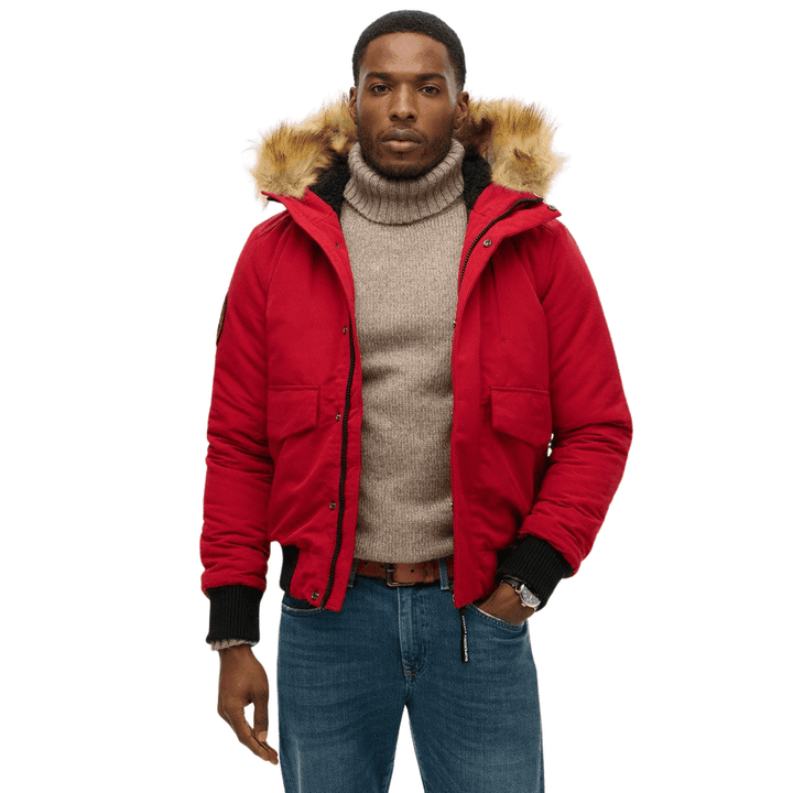 Superdry Hooded Everest Puffer Bomber Jacket