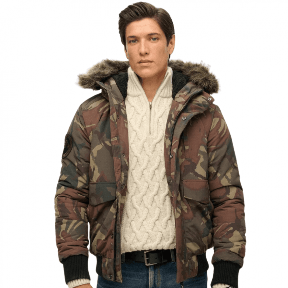Superdry Hooded Everest Puffer Bomber Jacket